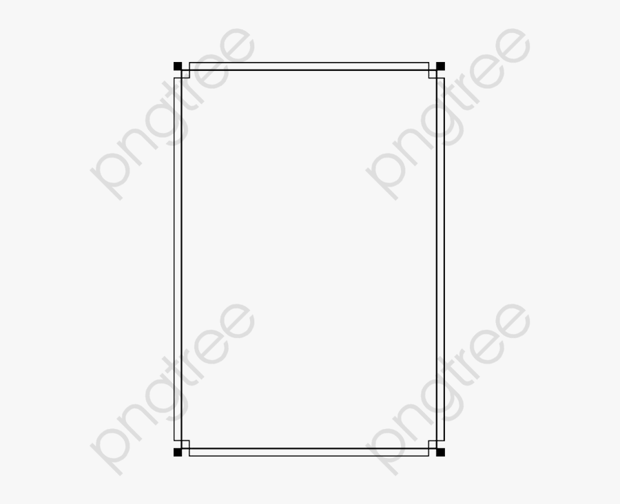 Simple Border, Transparent Clipart