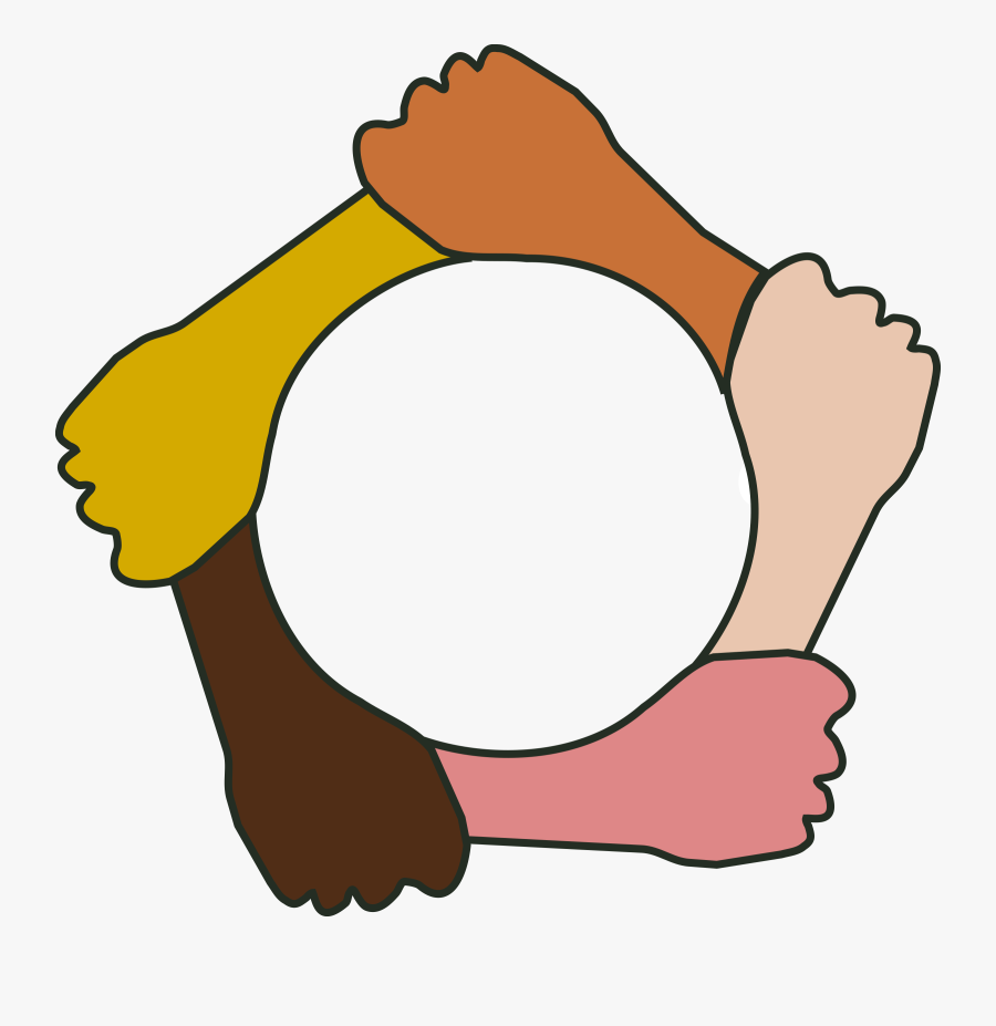 Hand In Hand Clipart Hand Black And White Open Hands - Hand In Hand Cartoon, Transparent Clipart