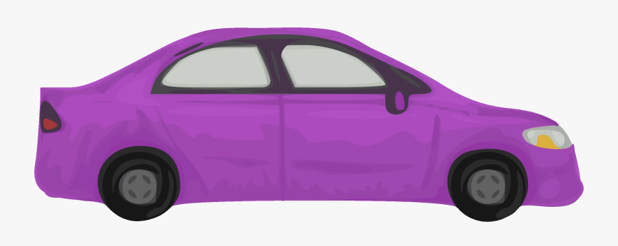 Pink,midsize Car,door - Car Clipart Purple Png, Transparent Clipart