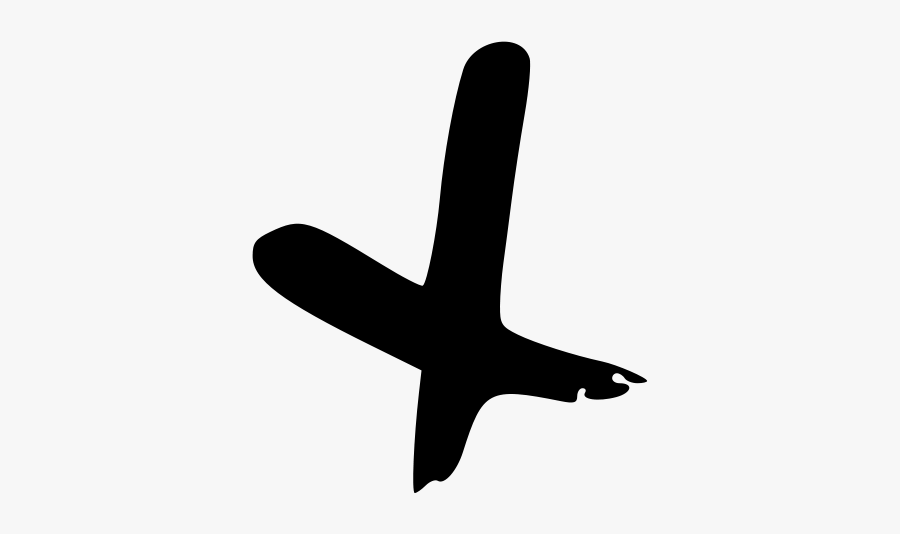 Cross Hand Drawn 1 Clip Art At Clker - Cross Cartoon Black And White, Transparent Clipart