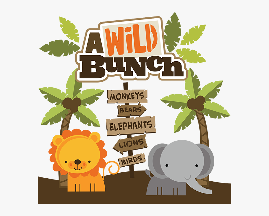 Wild Animals Theme Scrapbook Ideas, Transparent Clipart