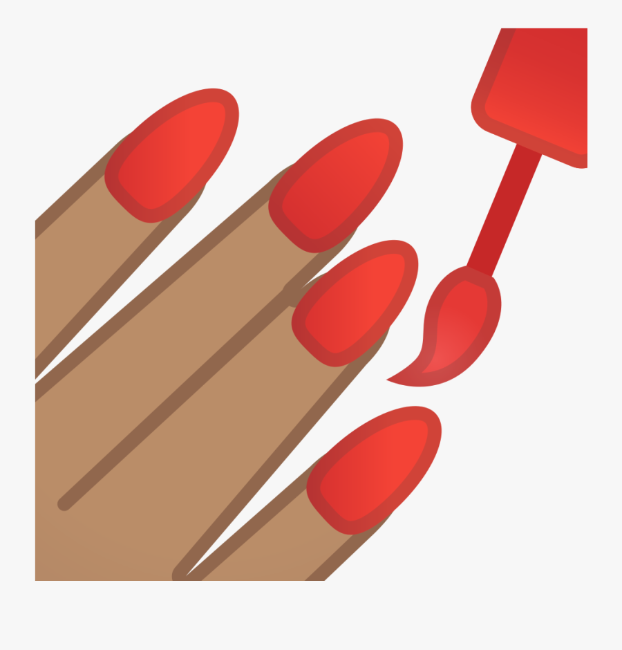 Manicure Clipart Nail Polishing Emoji Png , Free Transparent Clipart