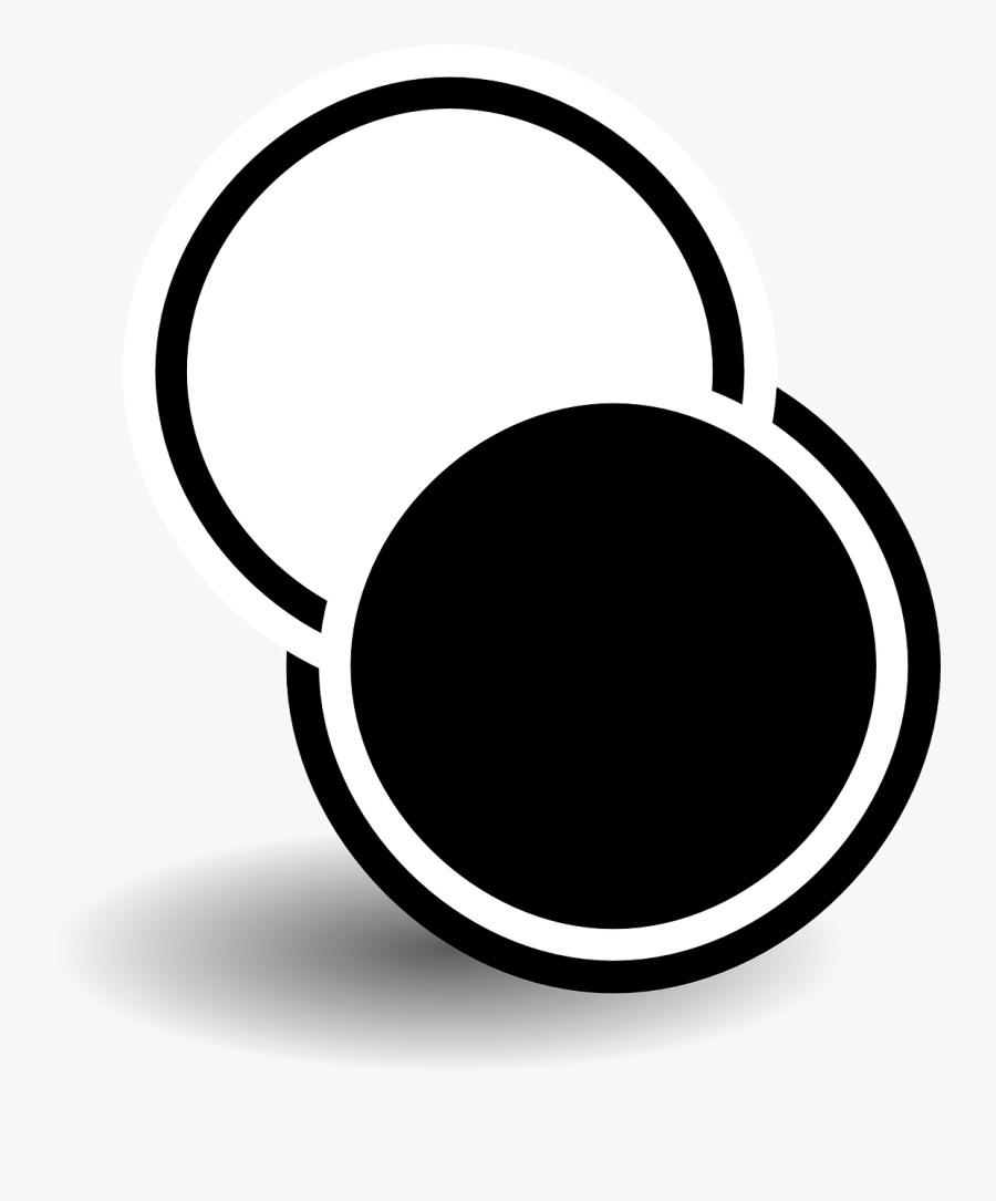 Circle Svg Clip Arts - Círculos Blanco Y Negro, Transparent Clipart