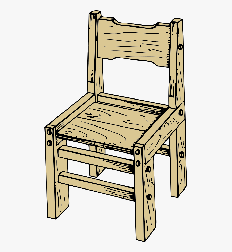Angle,wood,chair - Wooden Chair Clip Art, Transparent Clipart