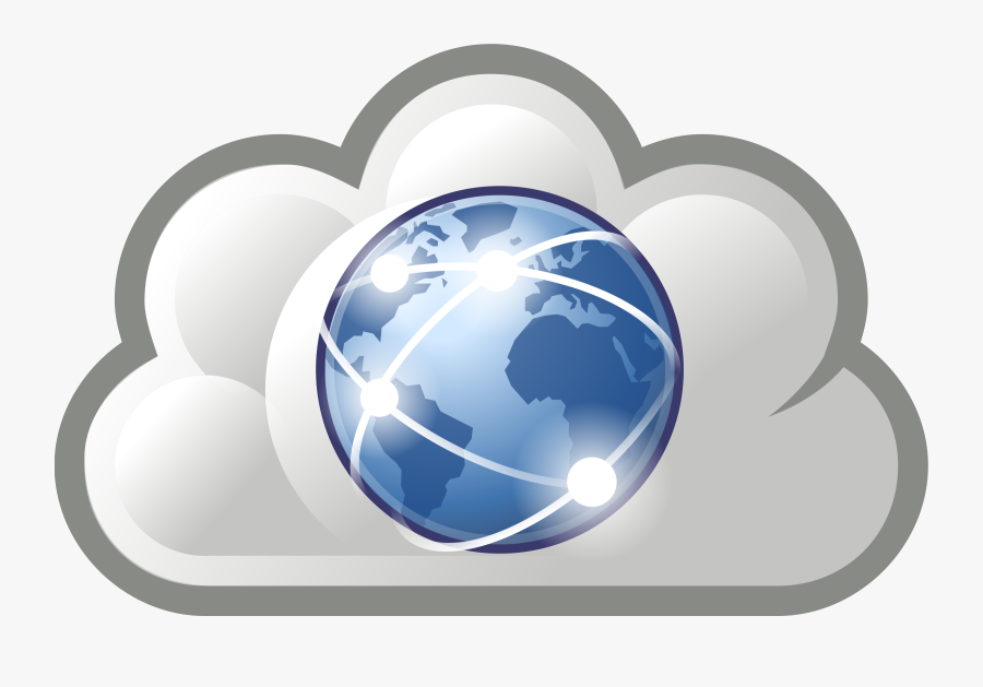 Clipart - Clip Art Internet Cloud, Transparent Clipart