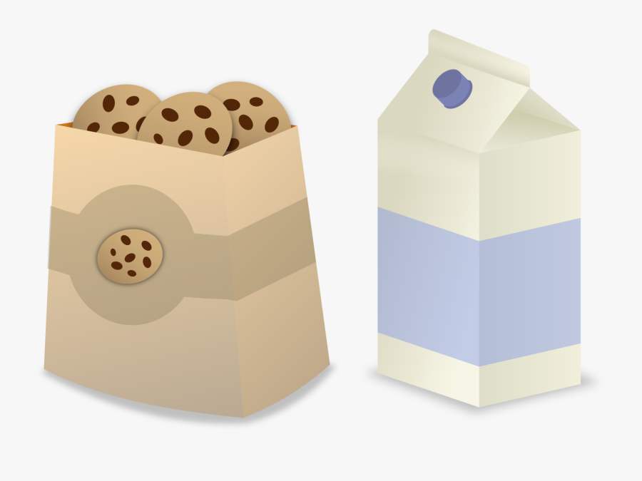 Carton Of Milk And Cookies, Transparent Clipart