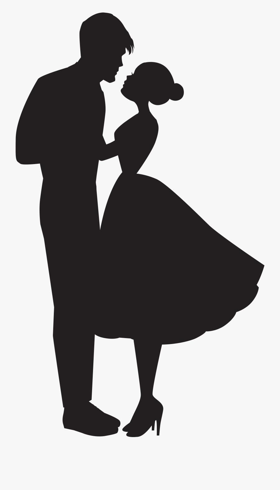 Transparent Love Clip Art - Love Couple Silhouette Png, Transparent Clipart