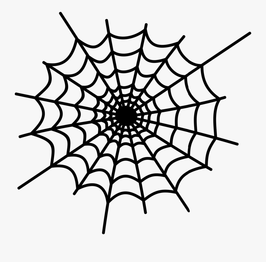 1280 X 1204 - Spider Web Silhouette, Transparent Clipart