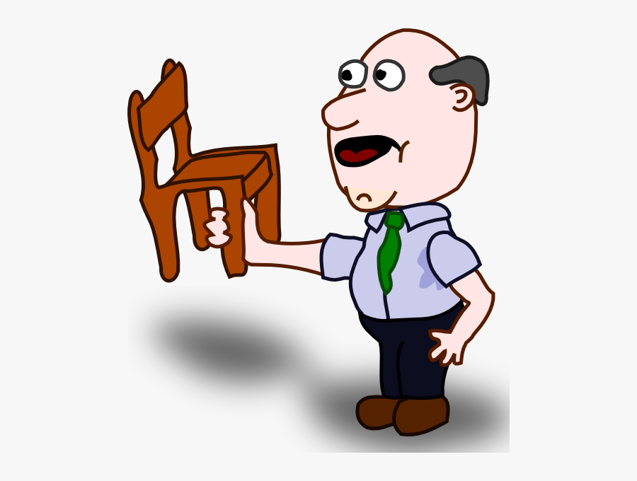 Girl Holding A Chair Clipart, Transparent Clipart