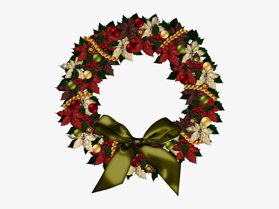 Transparent Clip Art Christmas Wreaths, Transparent Clipart