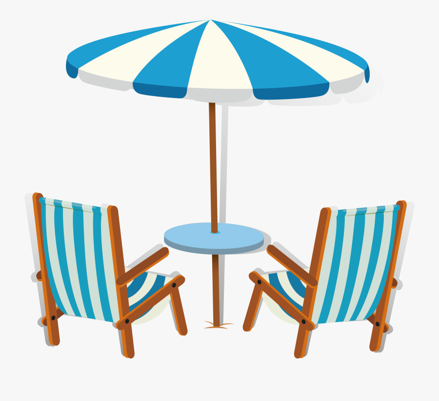 Transparent Beach Chair Clipart - Transparent Background Beach Chair Beach Umbrella Clip, Transparent Clipart