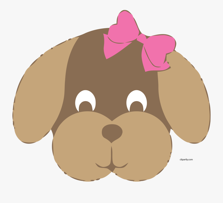 Dog Clipart Face - Cute Dog Face Clipart, Transparent Clipart