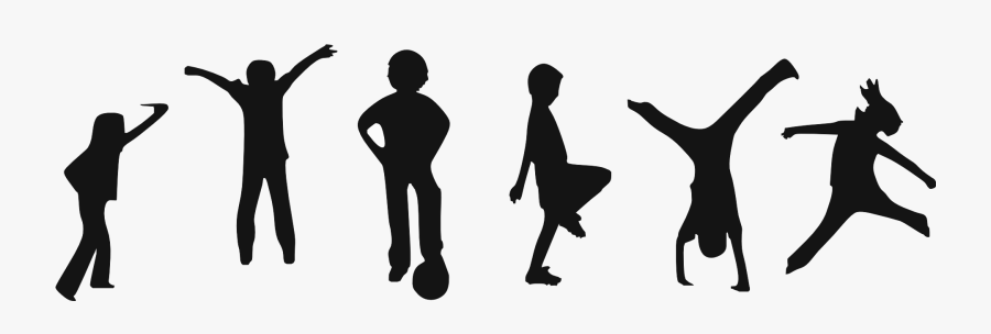 Benefits Of Exercise Clip Art Clipart Free Download - Children Exercising Silhouette, Transparent Clipart