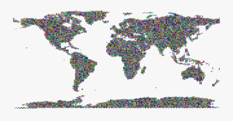 Map,tree,world - World Map, Transparent Clipart