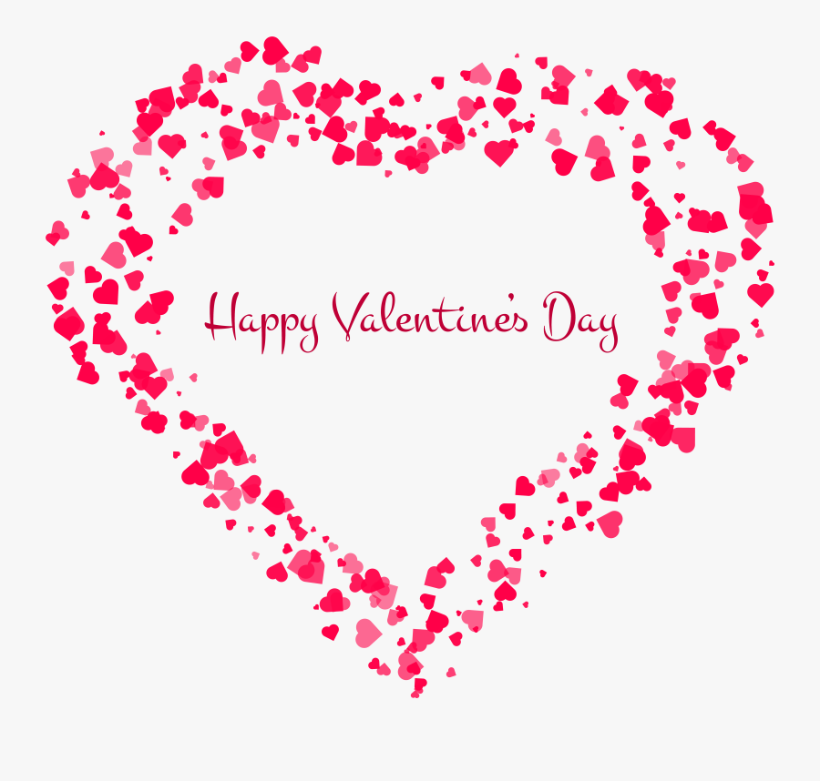 Happy Valentine"s Day Decorative Heart Transparent, Transparent Clipart