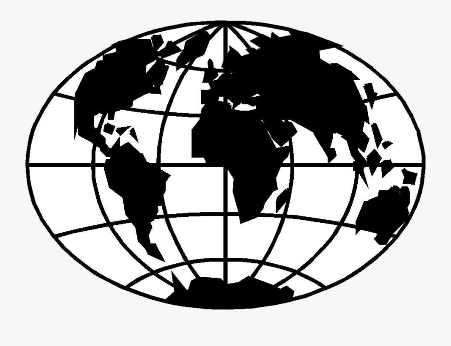 Globe Black And White World Clipart Clipartfox Transparent - World Globe Black And White Clipart, Transparent Clipart