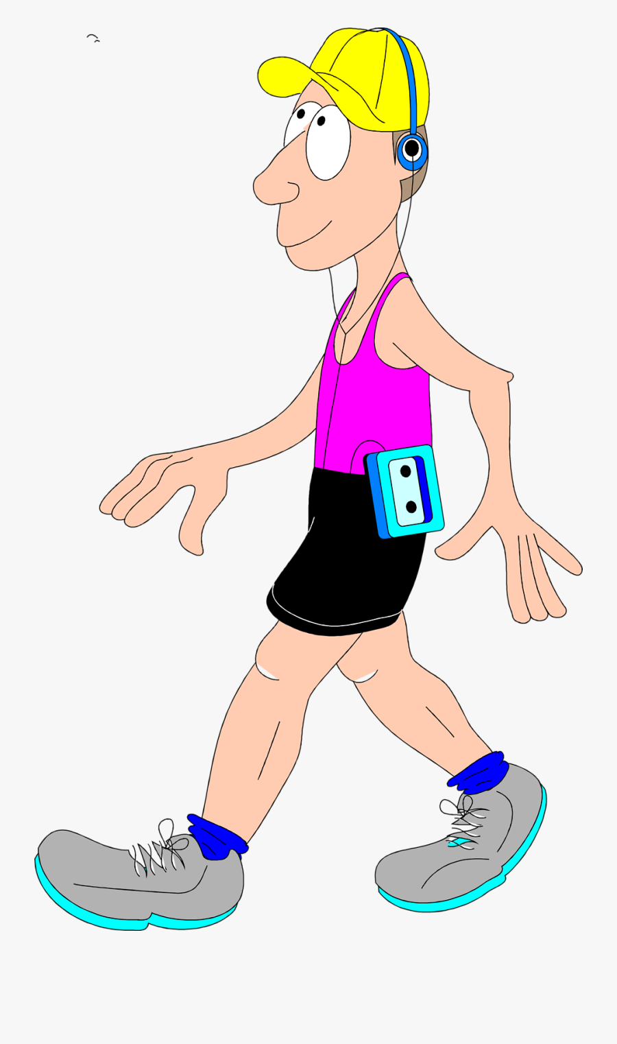 Women Walking Exercise Clipart - Man Walking Clip Art Png, Transparent Clipart