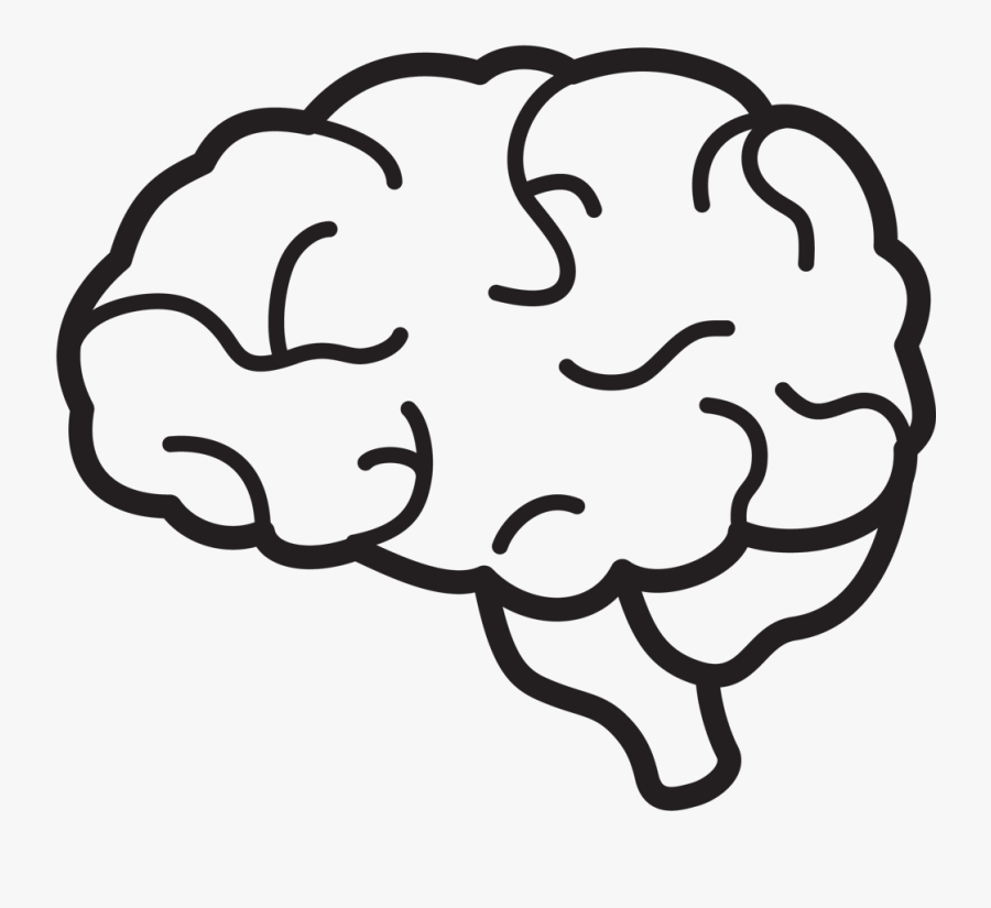 Collection Of Easy - Simple Brain Clip Art, Transparent Clipart