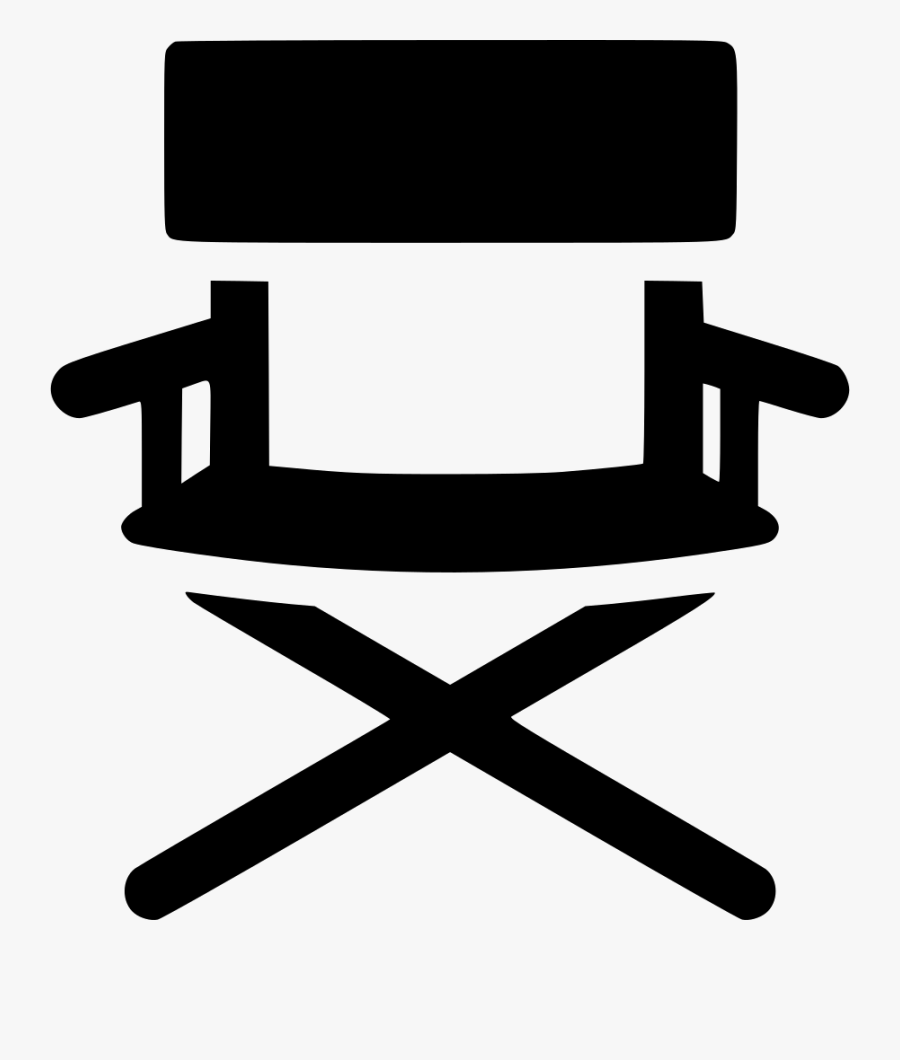 Transparent Chair Clipart Png - Director Chair Icon Png, Transparent Clipart
