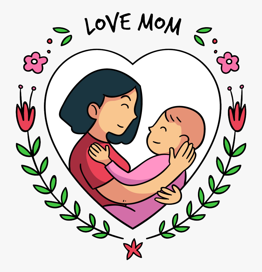 Clip Art Mothers Day Clipart Free - Mother Day Cartoon Png, Transparent Clipart