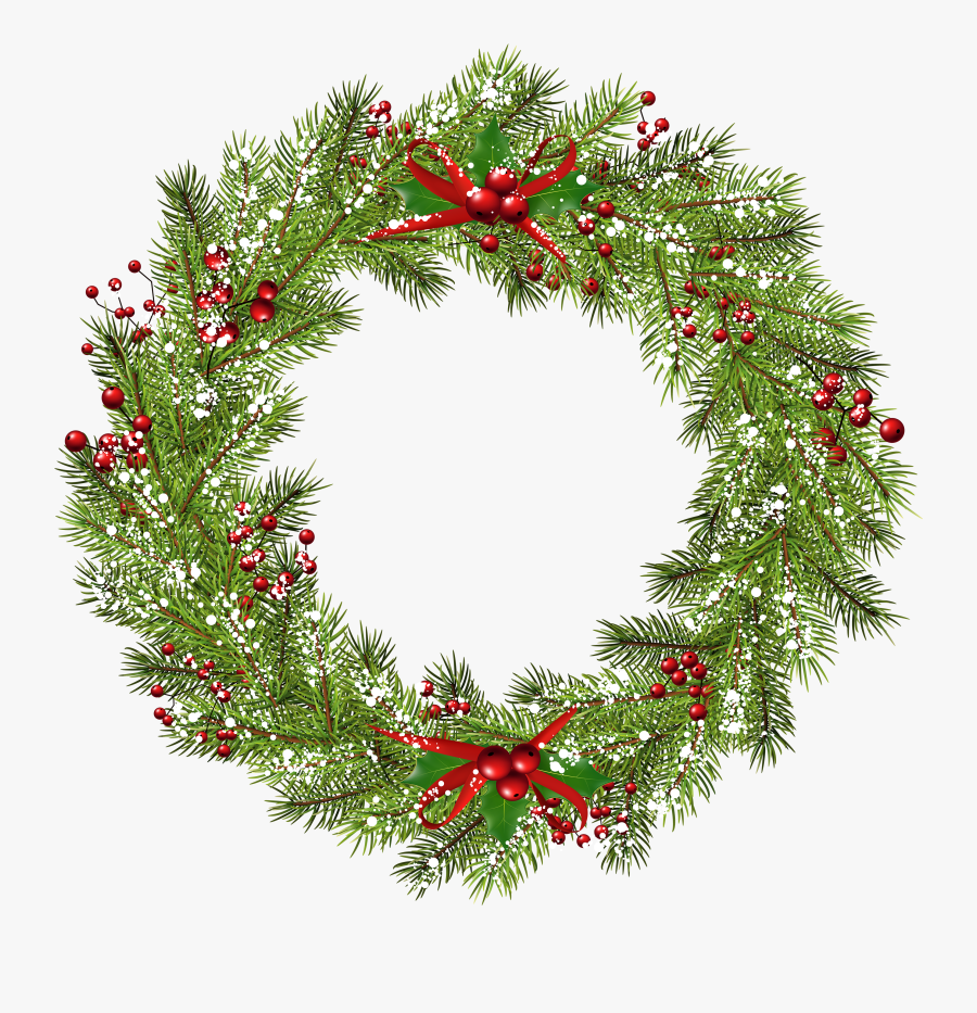 Christmas Wreath Png Free, Transparent Clipart