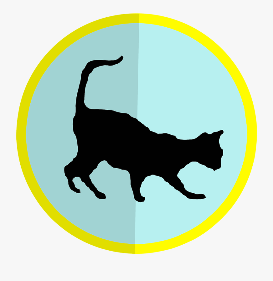 Cat, Shadow, Clipart, Icon, Animals, Zoo, Pit, Kitty - Cat Jumps, Transparent Clipart