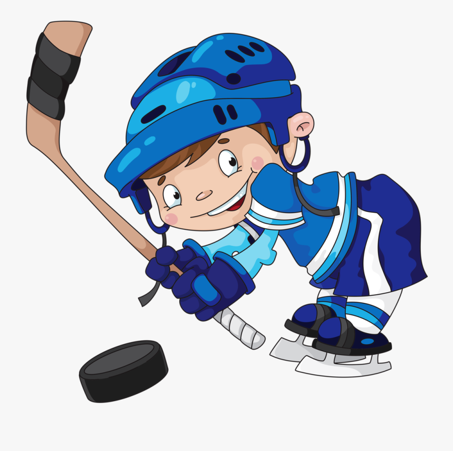Exercise Clipart Winter - Kids Hockey Png, Transparent Clipart