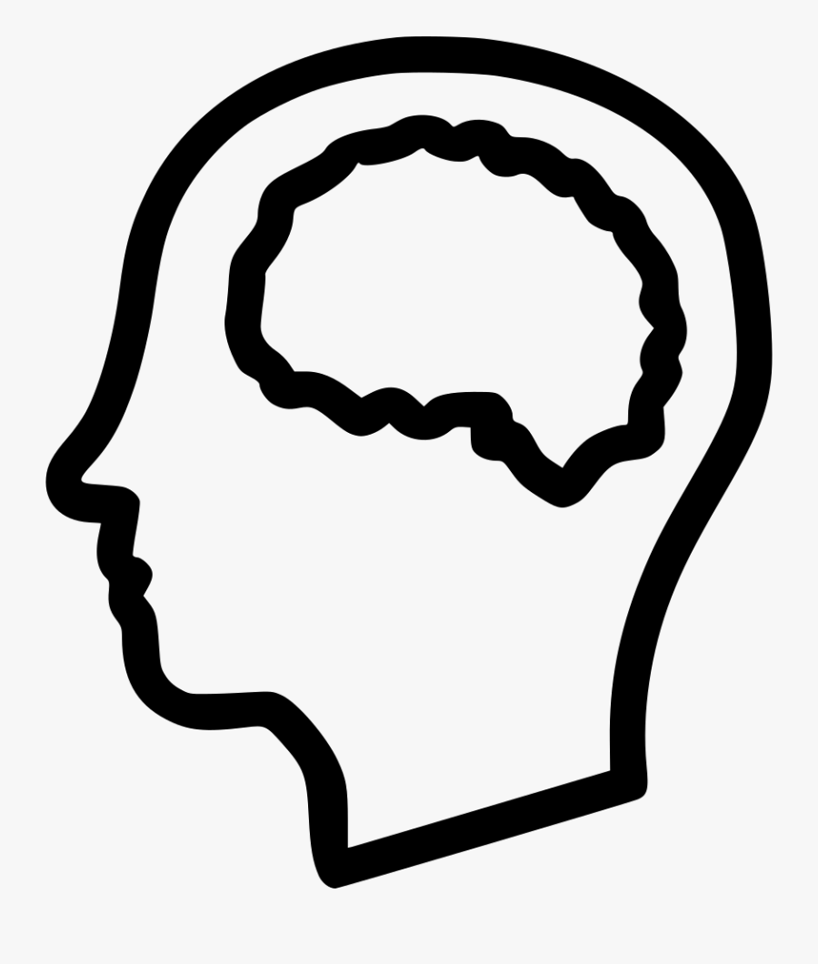 Transparent Mind Clipart Black And White - Mind White Icon Png, Transparent Clipart