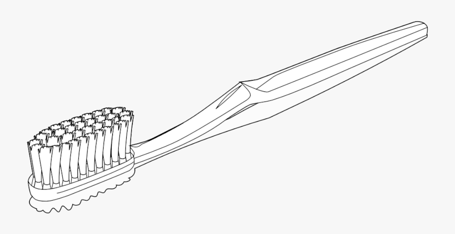 Toothbrush Clipart - Colouring Picture Of Toothbrush, Transparent Clipart