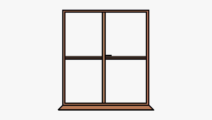 House With Three Windows And Door Clipart No Background - Home Door, Transparent Clipart