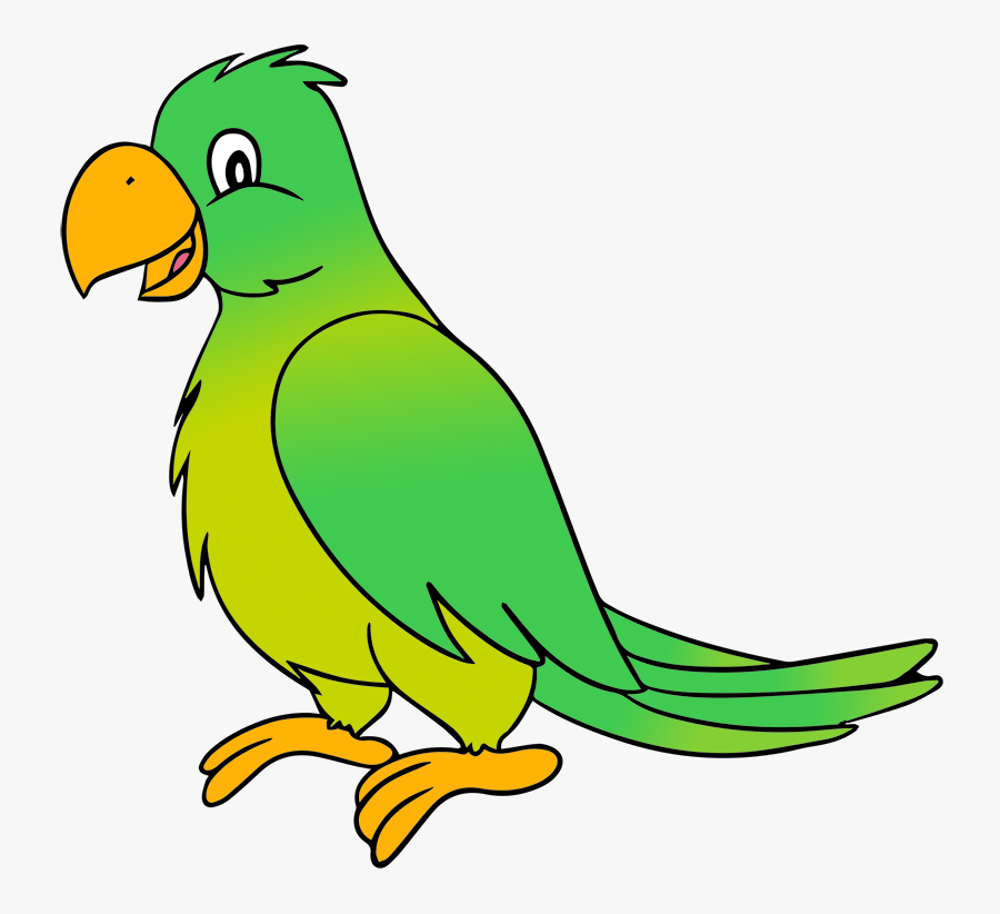 Cute Vulture Clipart - Clipart Image Of Parrot, Transparent Clipart