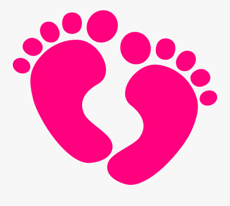 Pink Baby Feet Clipart, Transparent Clipart