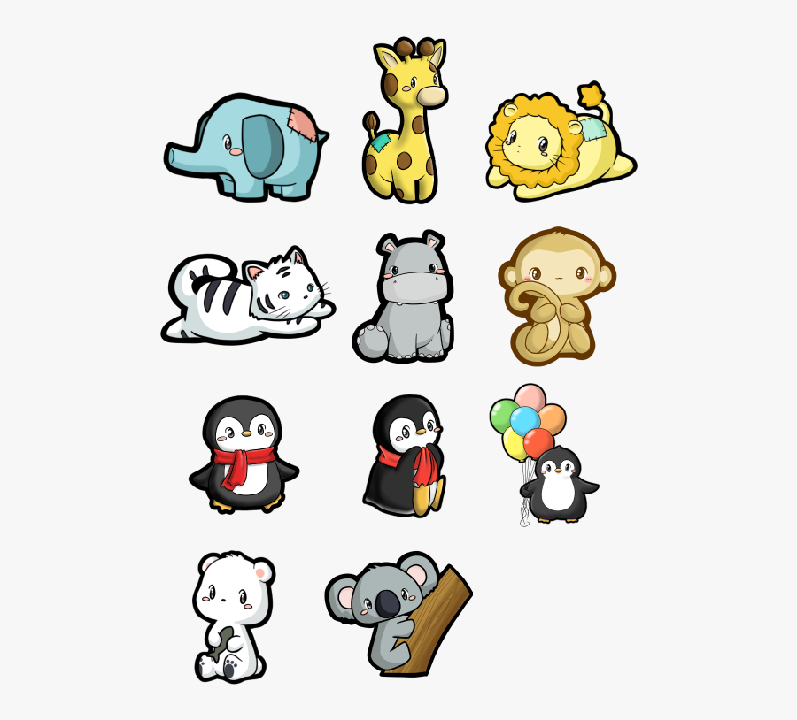 Zoo Animal Stickers - Animal Stickers Png, Transparent Clipart