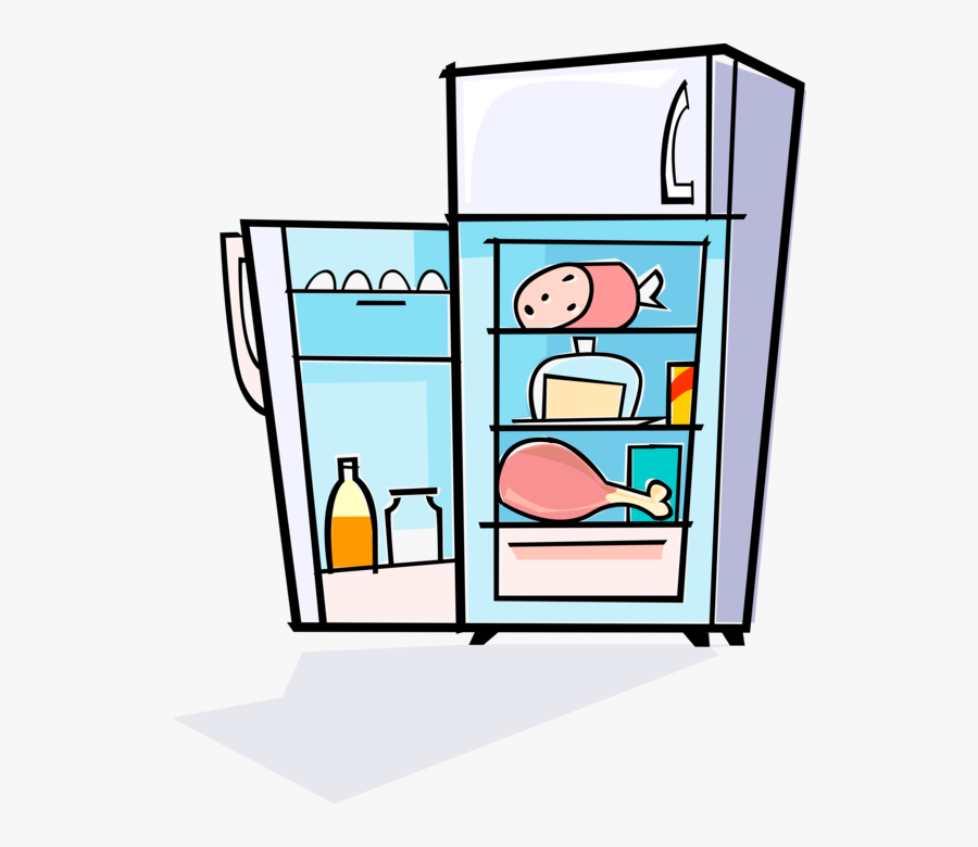 Full Refrigerator Clip Art - Fridge Clipart, Transparent Clipart