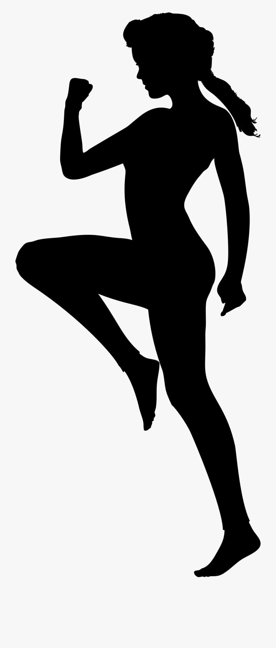 15 Minute Workout woman silhouette for Build Muscle