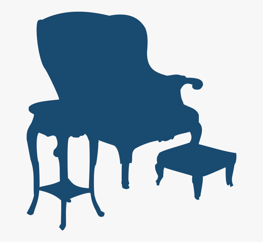 Silhouette,tree,chair - Cadeira Vetores Png, Transparent Clipart