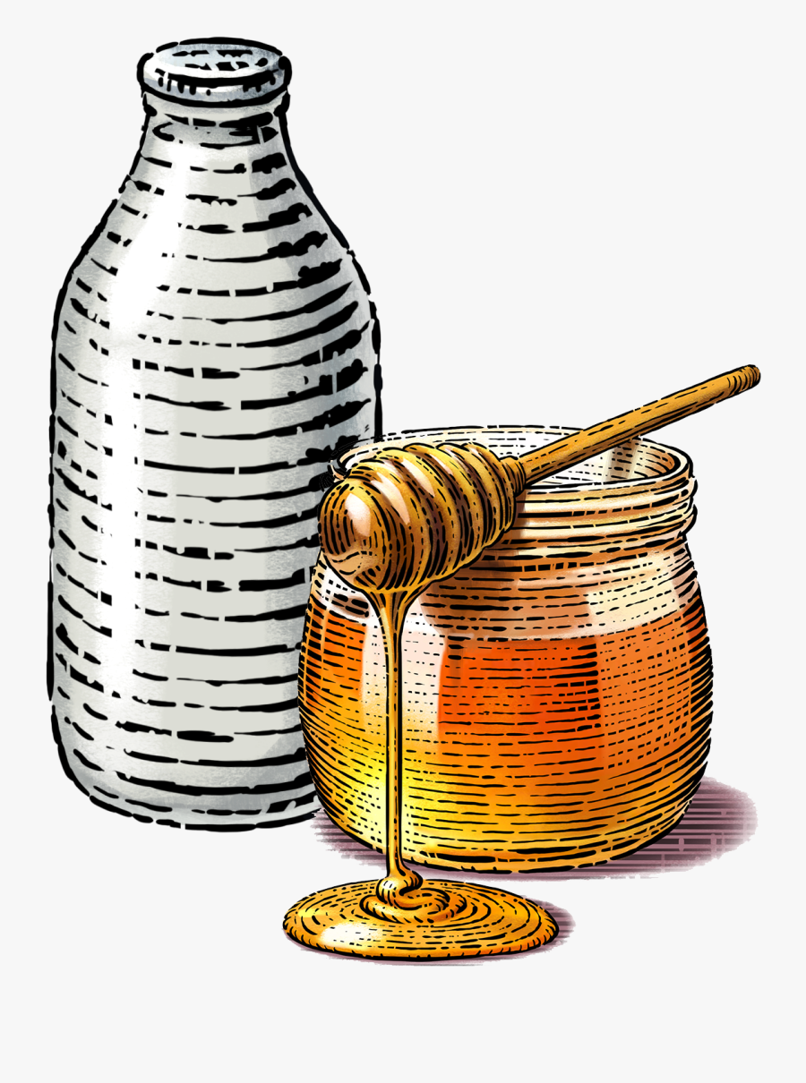 Nutrition Facts - Transparent Milk And Honey, Transparent Clipart