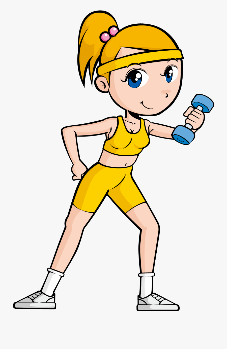 Transparent Hand Hold Png - Cartoon Person Doing Exercise, Transparent Clipart