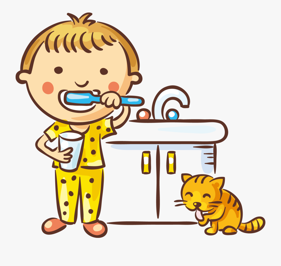 Tooth Brushing Dentistry Child - Brush My Teeth Png, Transparent Clipart
