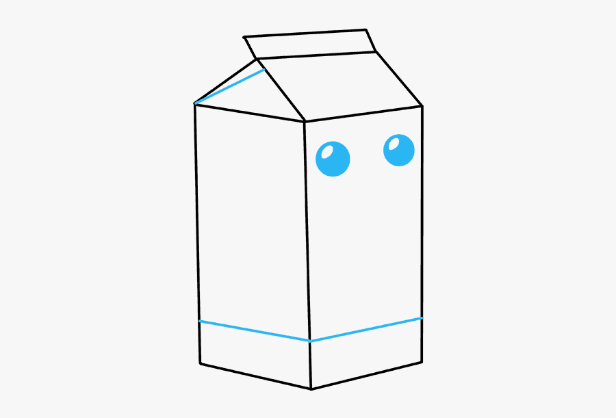 How To Draw Milk Carton - Draw A Simple Milk Carton, Transparent Clipart