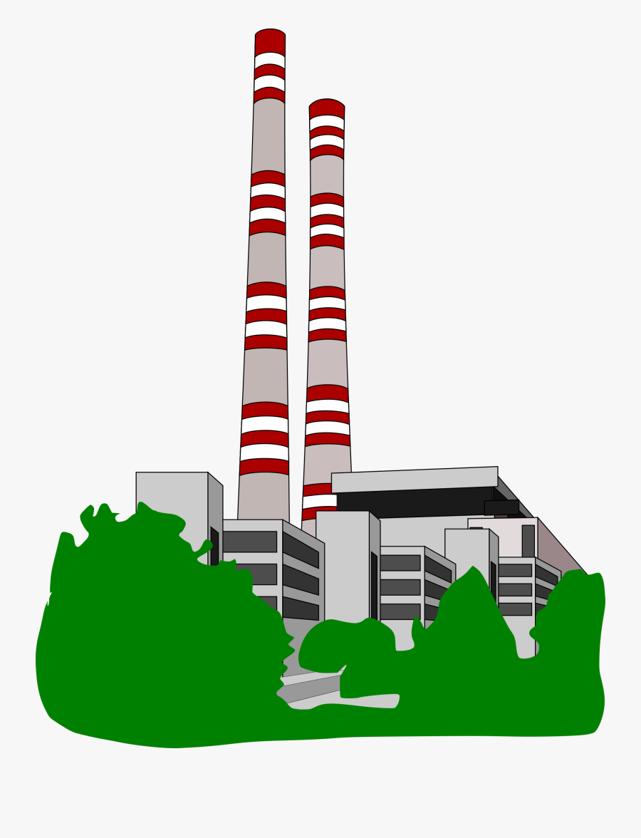 Factory Clipart Free Clip Art Of 8 Clipartwork - Power Station Clip Art, Transparent Clipart