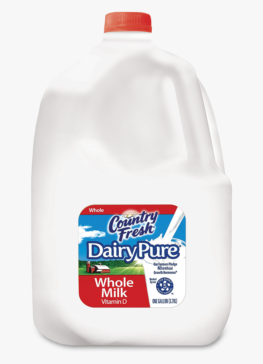 Milk Clipart 5 Gallon - Daily Pure Whole Milk, Transparent Clipart