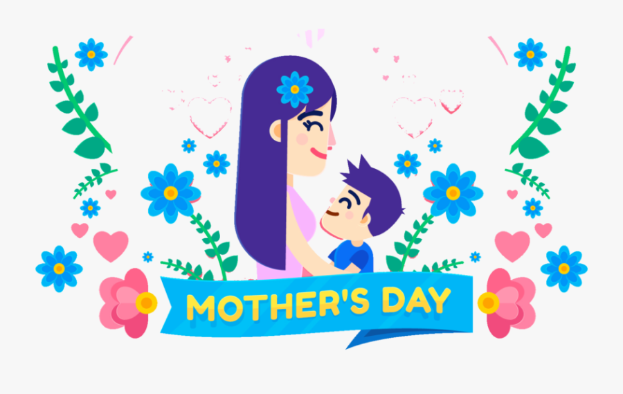 Download Mothers Day Cartoon Illustration Free Png - Portable Network Graphics, Transparent Clipart