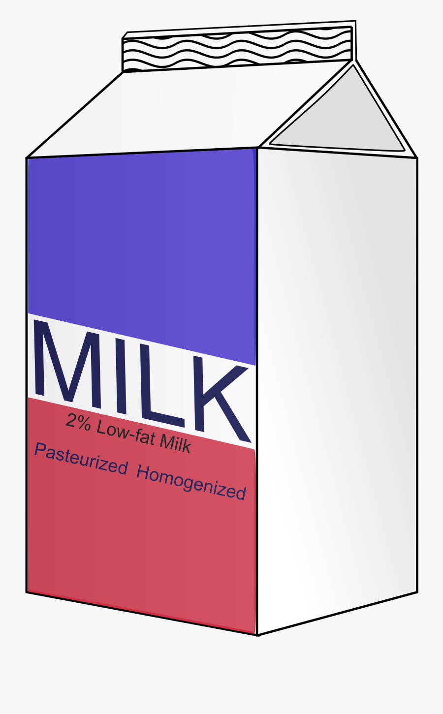 Milk Carton - Clipart Milk, Transparent Clipart