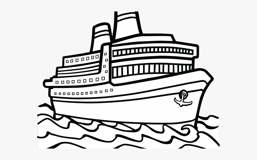 Door Clipart Ship - Ship Clipart Black And White, Transparent Clipart