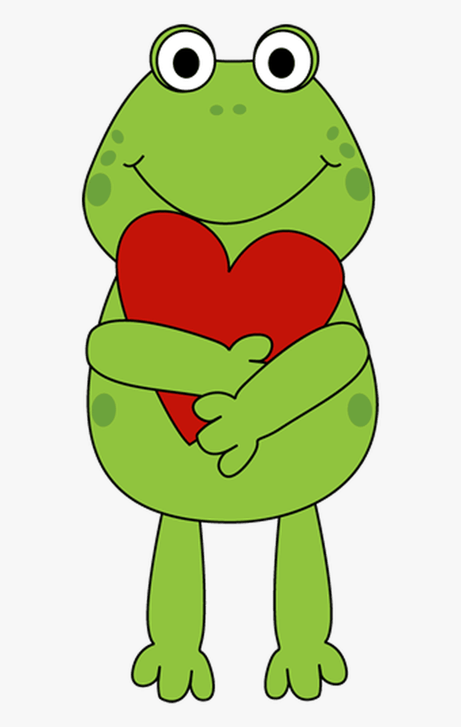 Valentine Frog Clip Art, Transparent Clipart