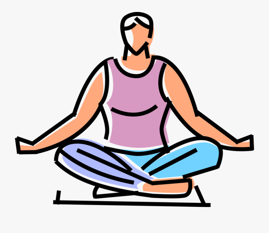 Meditation And Yoga Vector - Sitting, Transparent Clipart