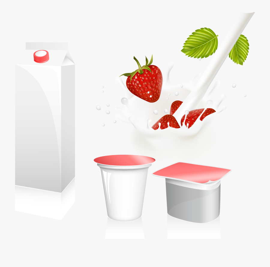 Dairy Clipart Yogurt Tub - Milk Vector Free, Transparent Clipart
