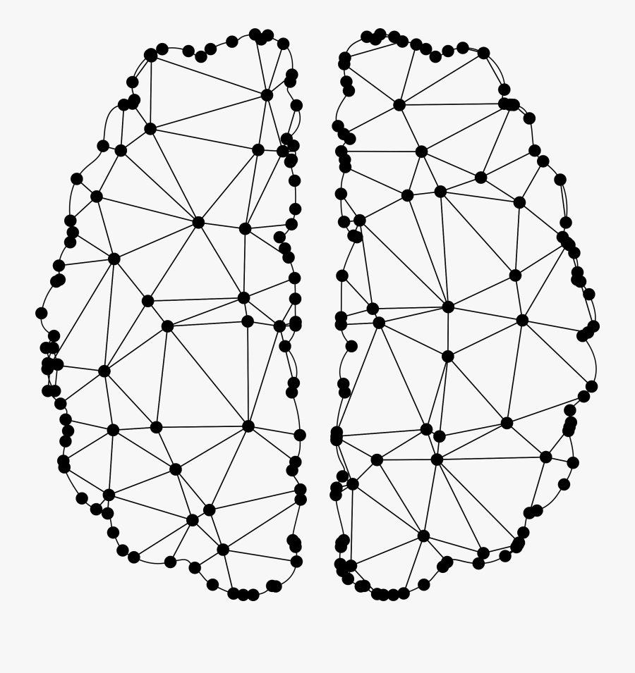 Low Poly Neuronal Brain Clip Arts - Brain Neurons Clip Art, Transparent Clipart