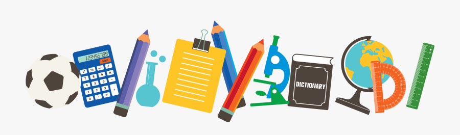 Supplies School Material Png Download Free Clipart - Transparent School Supplies Clipart, Transparent Clipart